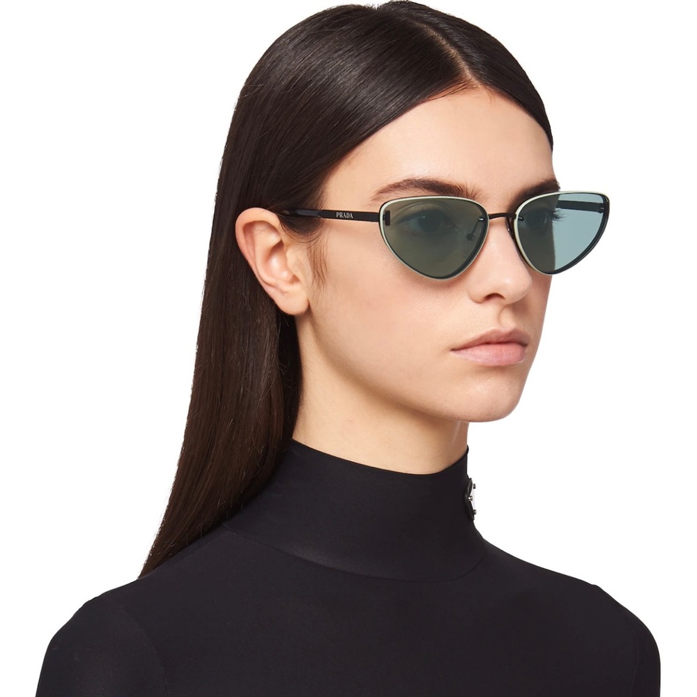 NWT Prada Duple Sunglasses in Jade/Aqua Green